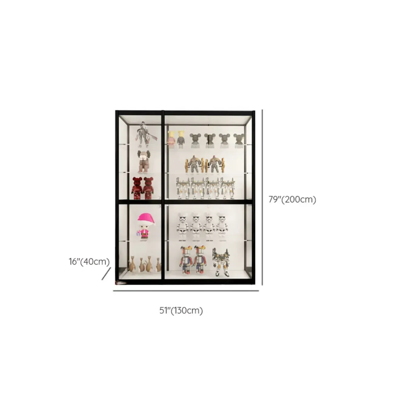 Modern Metal Display Cabinet for Collectibles for Stockroom Image - 20