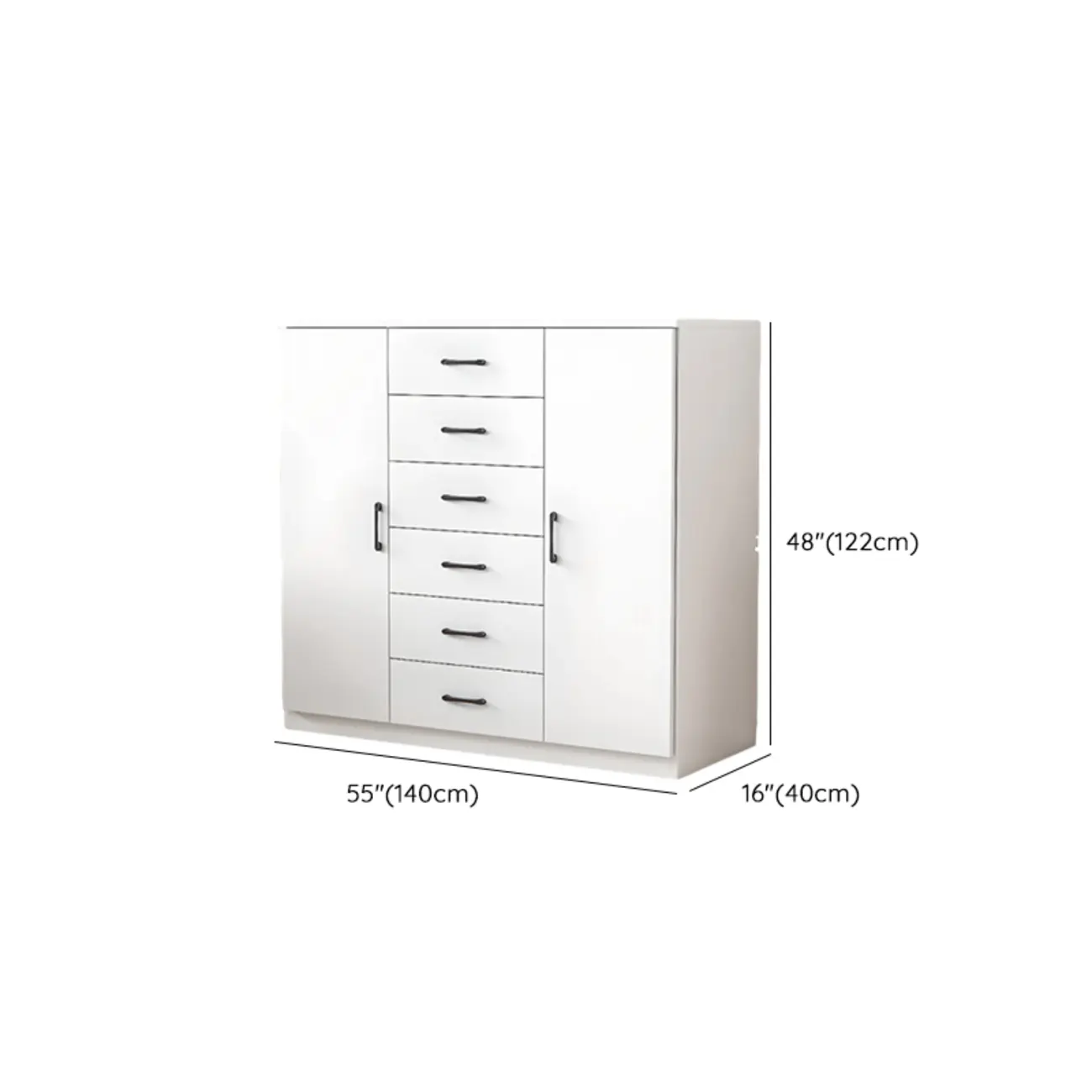 Modern White Rectangular Storage Cabinet with Multiple Sizes Image - 43 | homeyfad