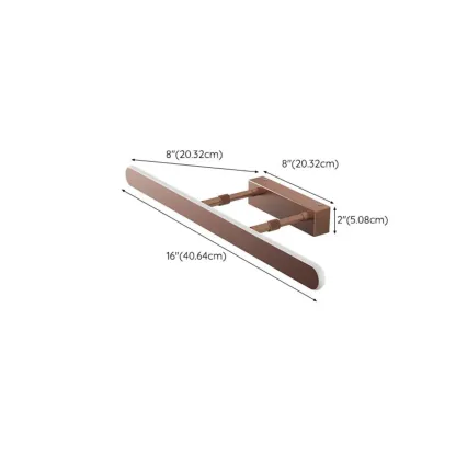Modern LED Bathroom Vanity Light Bar above Mirror #size