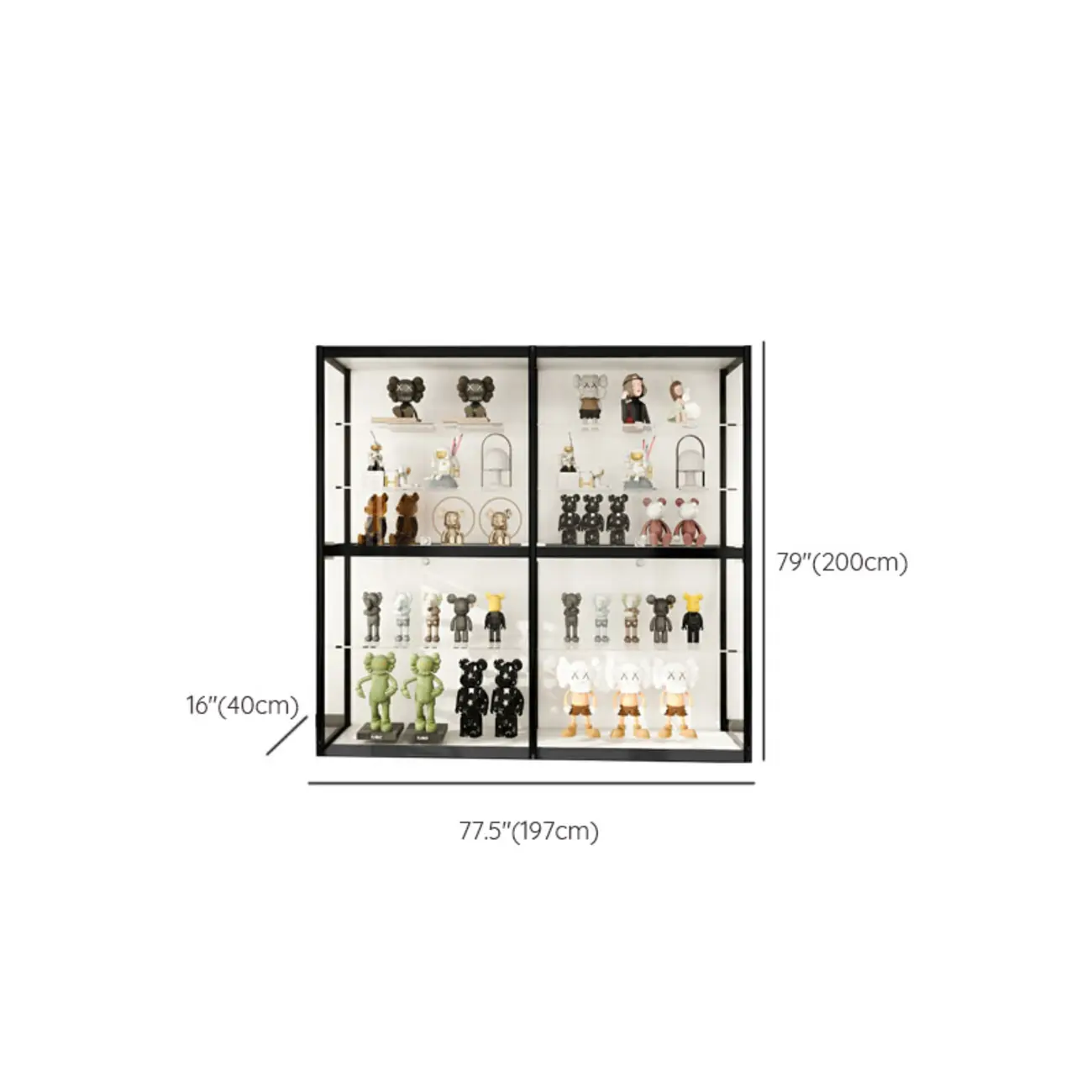 Modern Metal Display Cabinet for Collectibles for Stockroom Image - 21 | homeyfad