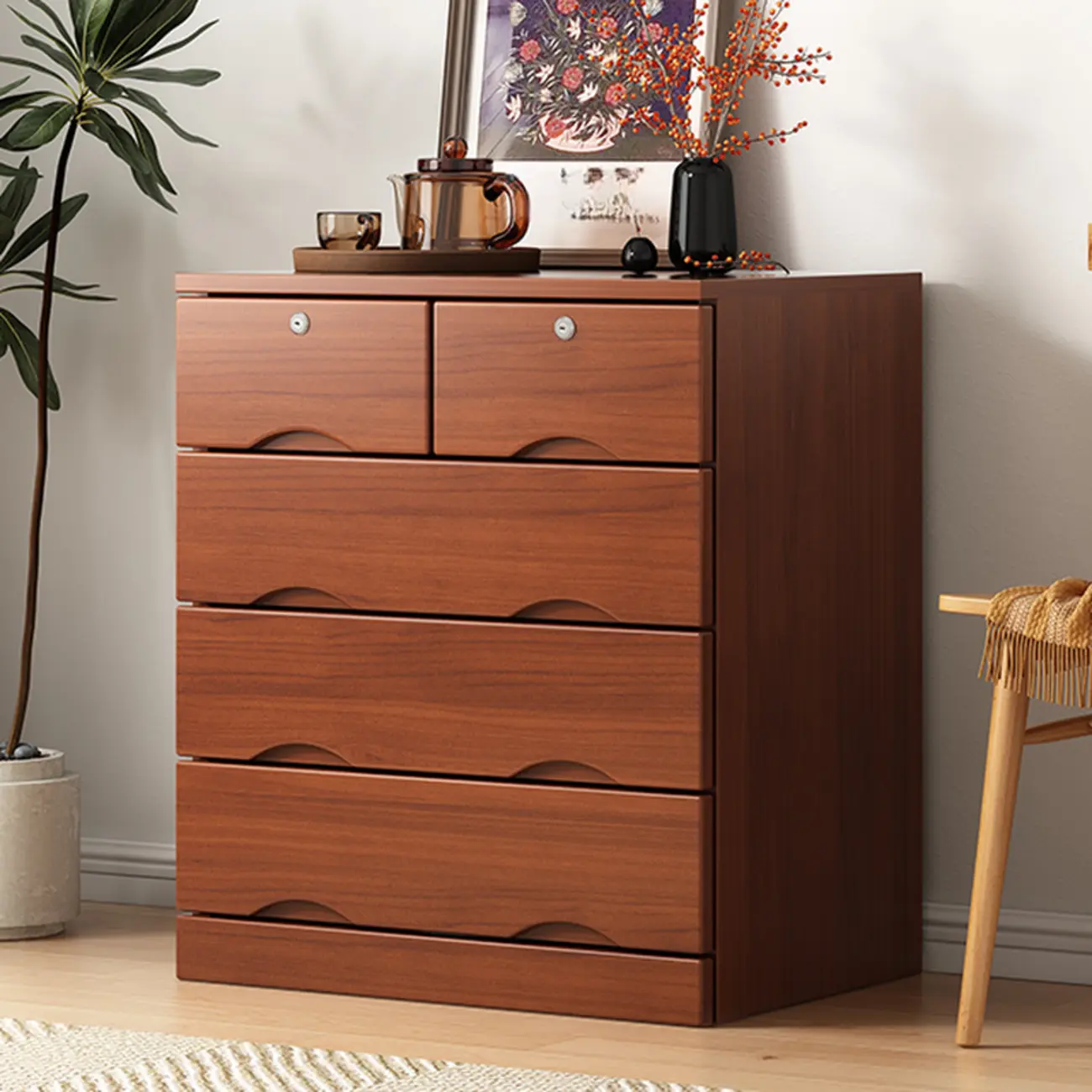 Modern Solid Wood Dressers with 7-Drawers for Living Room Image - 28 | homeyfad