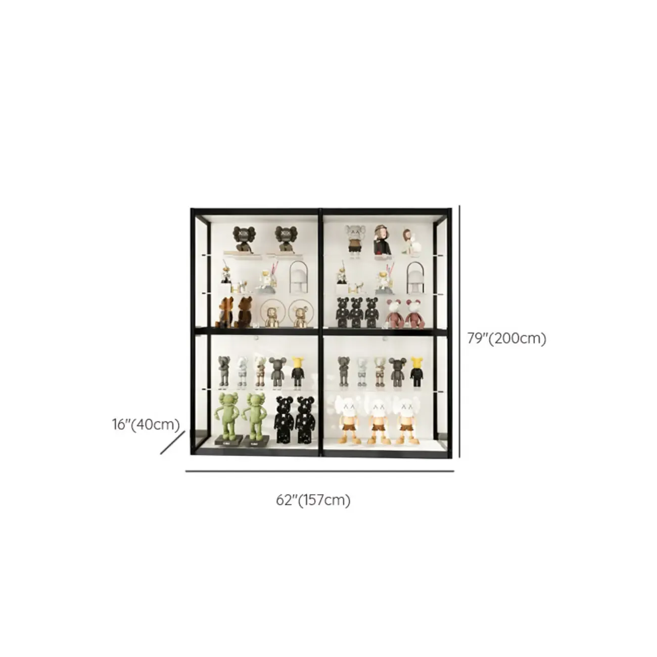 Modern Metal Display Cabinet for Collectibles for Stockroom Image - 23