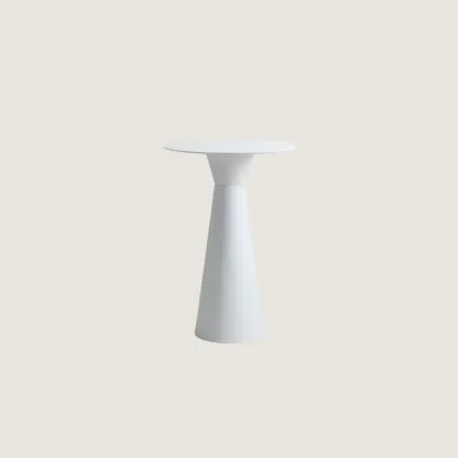 Nordic Small Round Bar Table with Stump Base Image - 2
