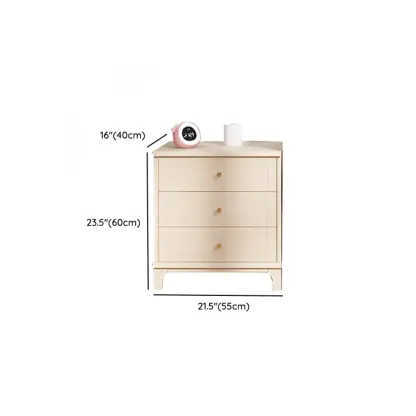 Modern Off-White Wooden Dressers with 5-Drawers #size