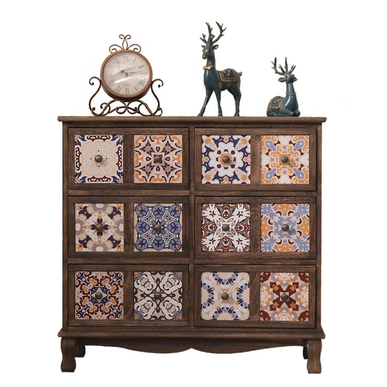 Mid-Century Vintage Cabinet with Drawers-Unique Pattern  Image - 4