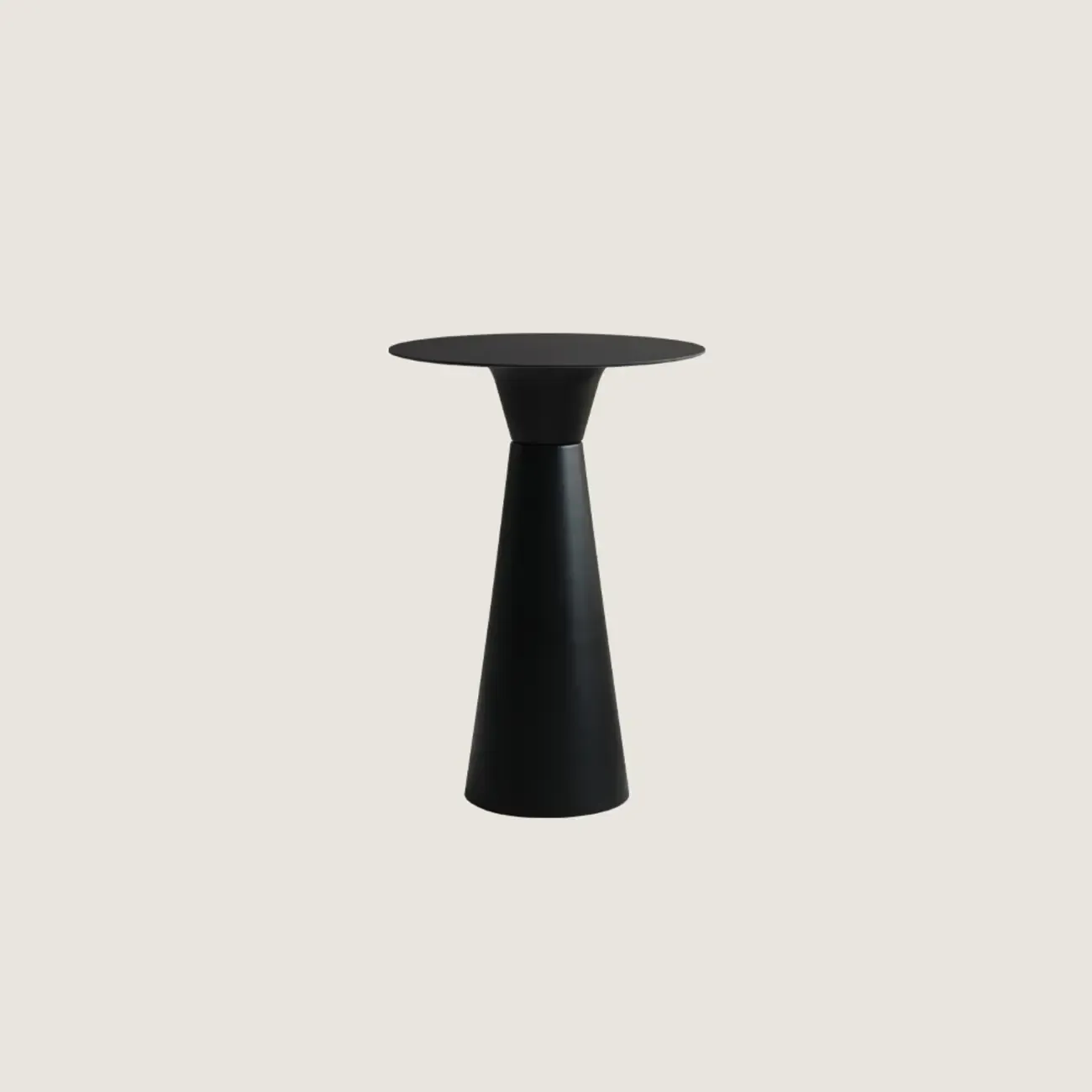 Nordic Small Round Bar Table with Stump Base Image - 3