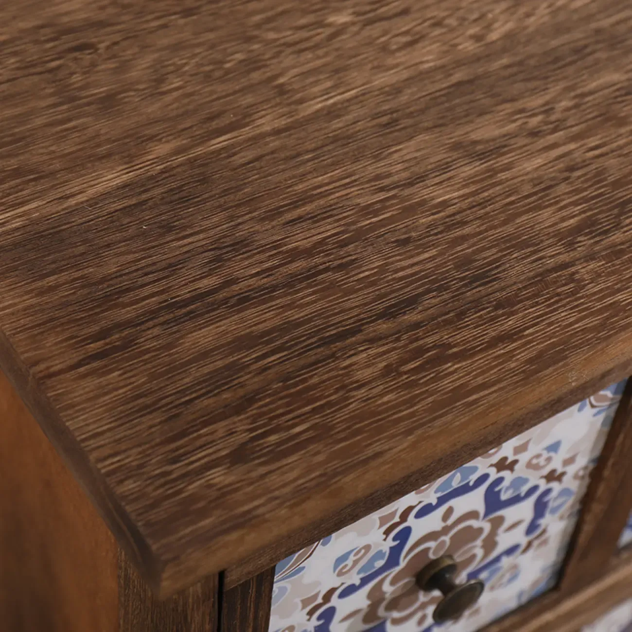 Mid-Century Vintage Cabinet with Drawers-Unique Pattern Image - 5
