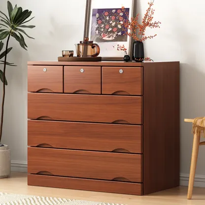 Modern Solid Wood Dressers with 7-Drawers for Living Room Image - 31