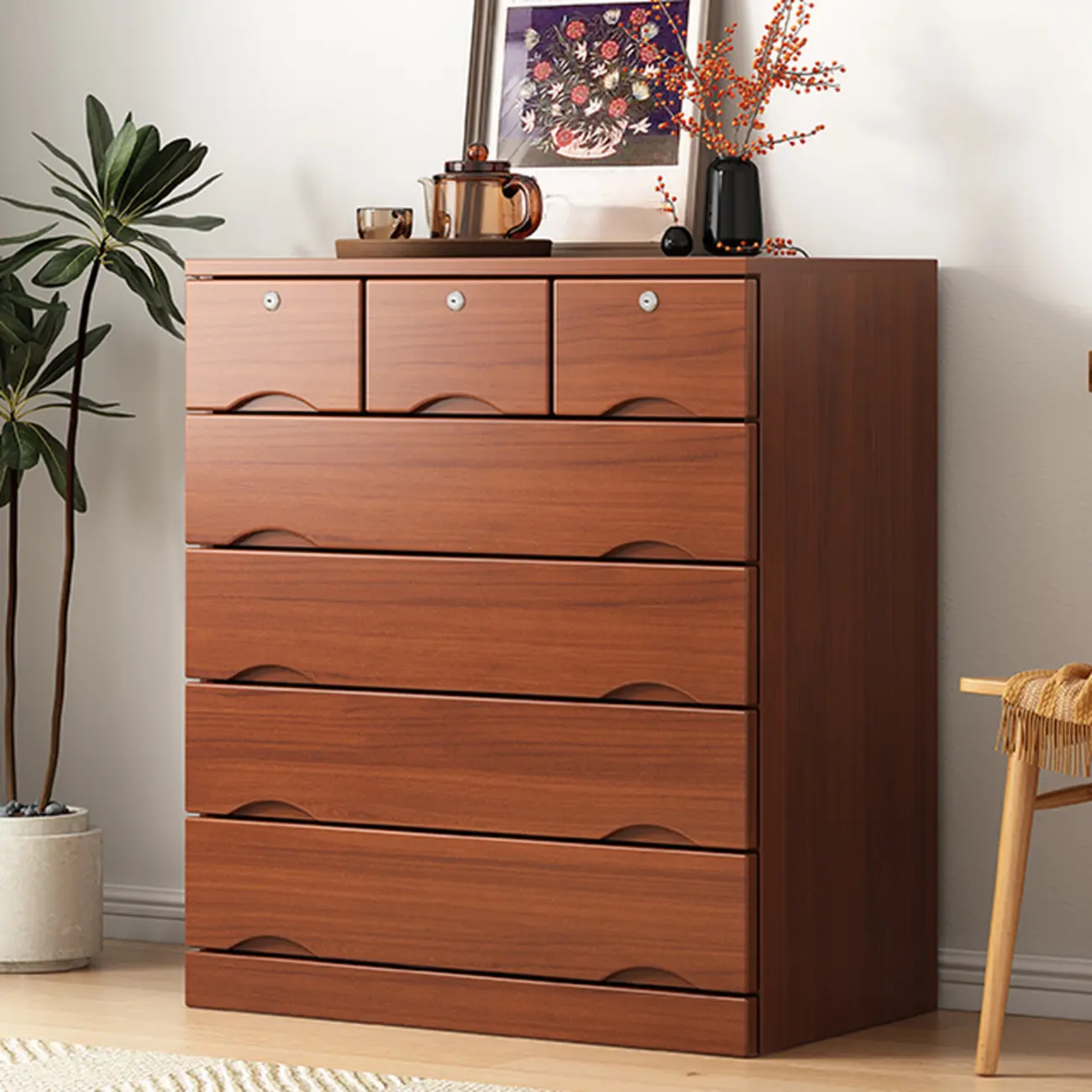 Modern Solid Wood Dressers with 7-Drawers for Living Room Image - 33 | homeyfad