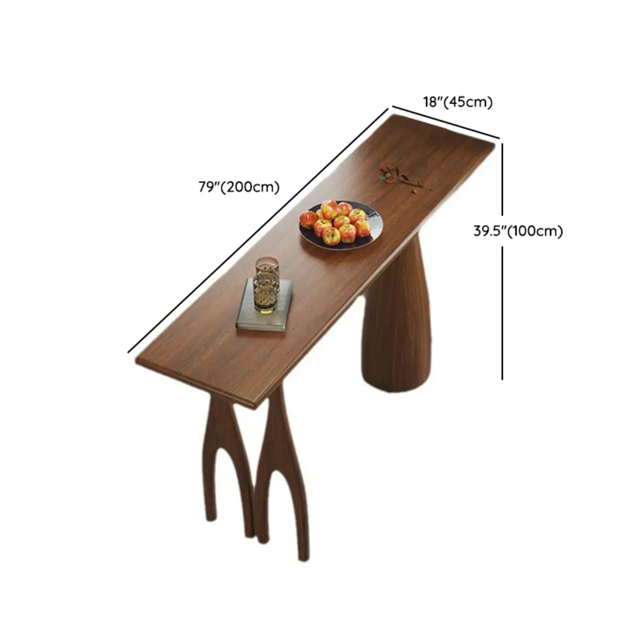 Brown Rectangle Natural Wooden Bar Table for Dining Room Image - 13 | homeyfad