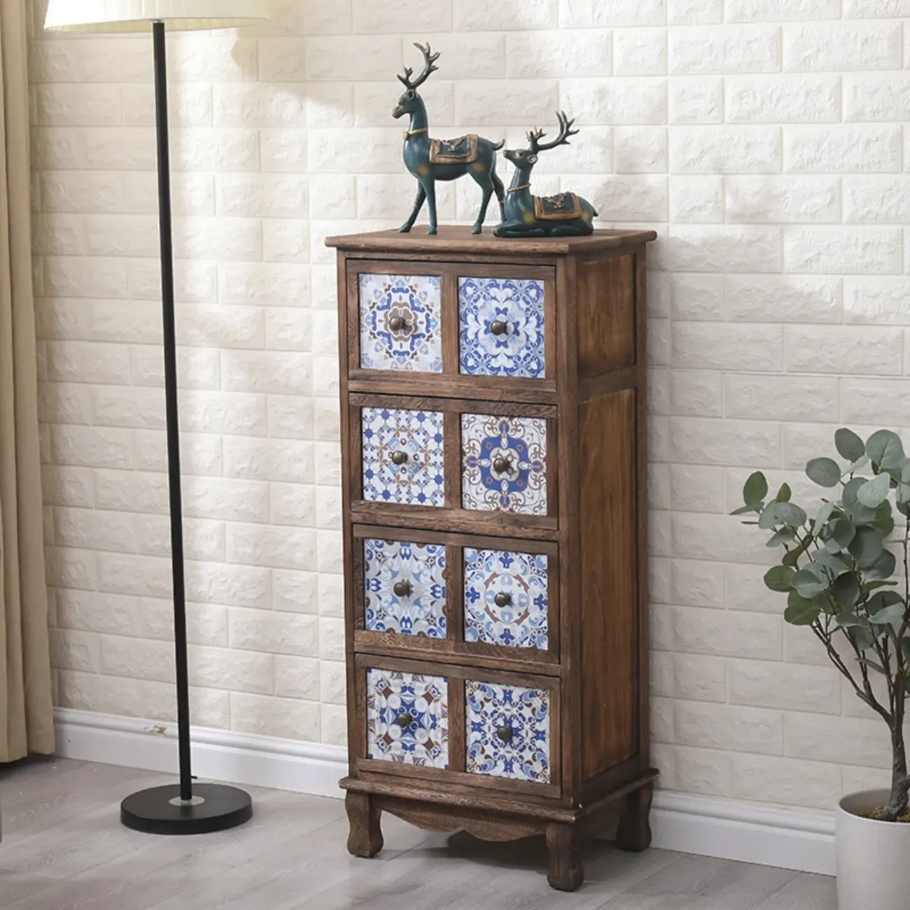 Mid-Century Vintage Cabinet with Drawers-Unique Pattern  Image - 10