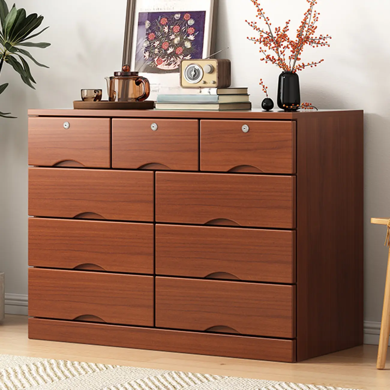 Modern Solid Wood Dressers with 7-Drawers for Living Room Image - 35 | homeyfad