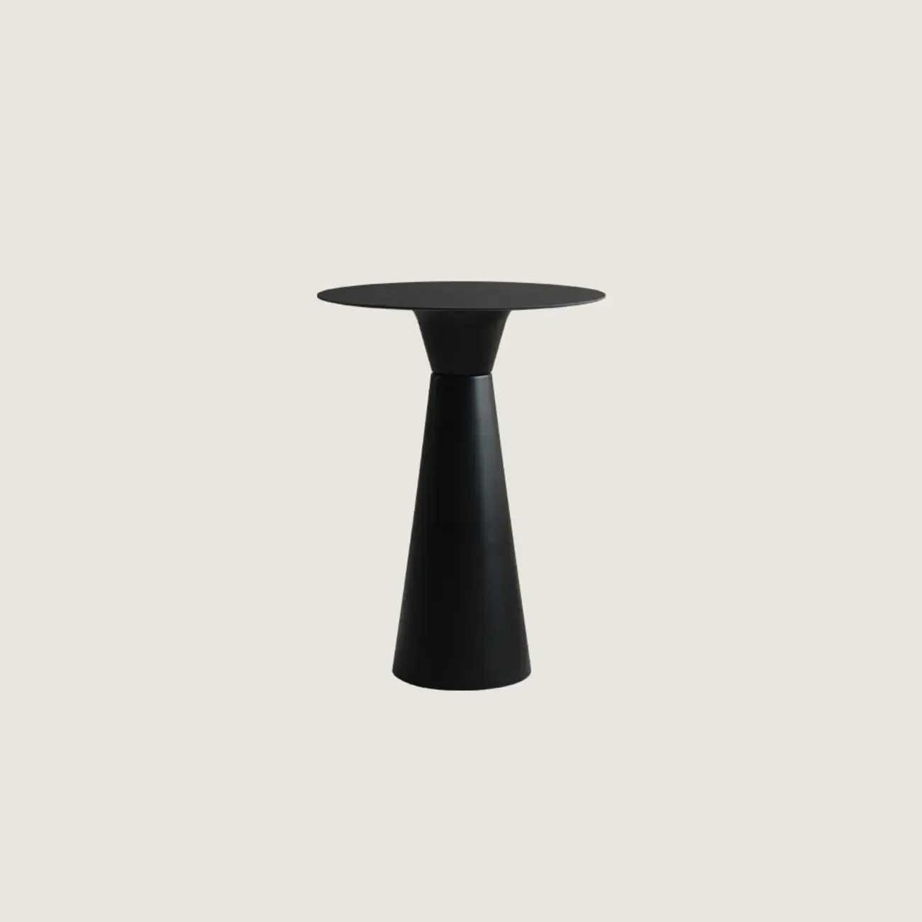 Nordic Small Round Bar Table with Stump Base Image - 13