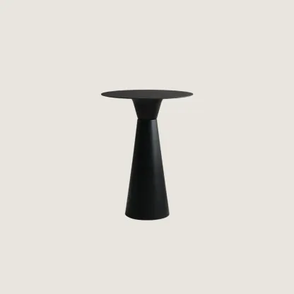 Nordic Small Round Bar Table with Stump Base Image - 13
