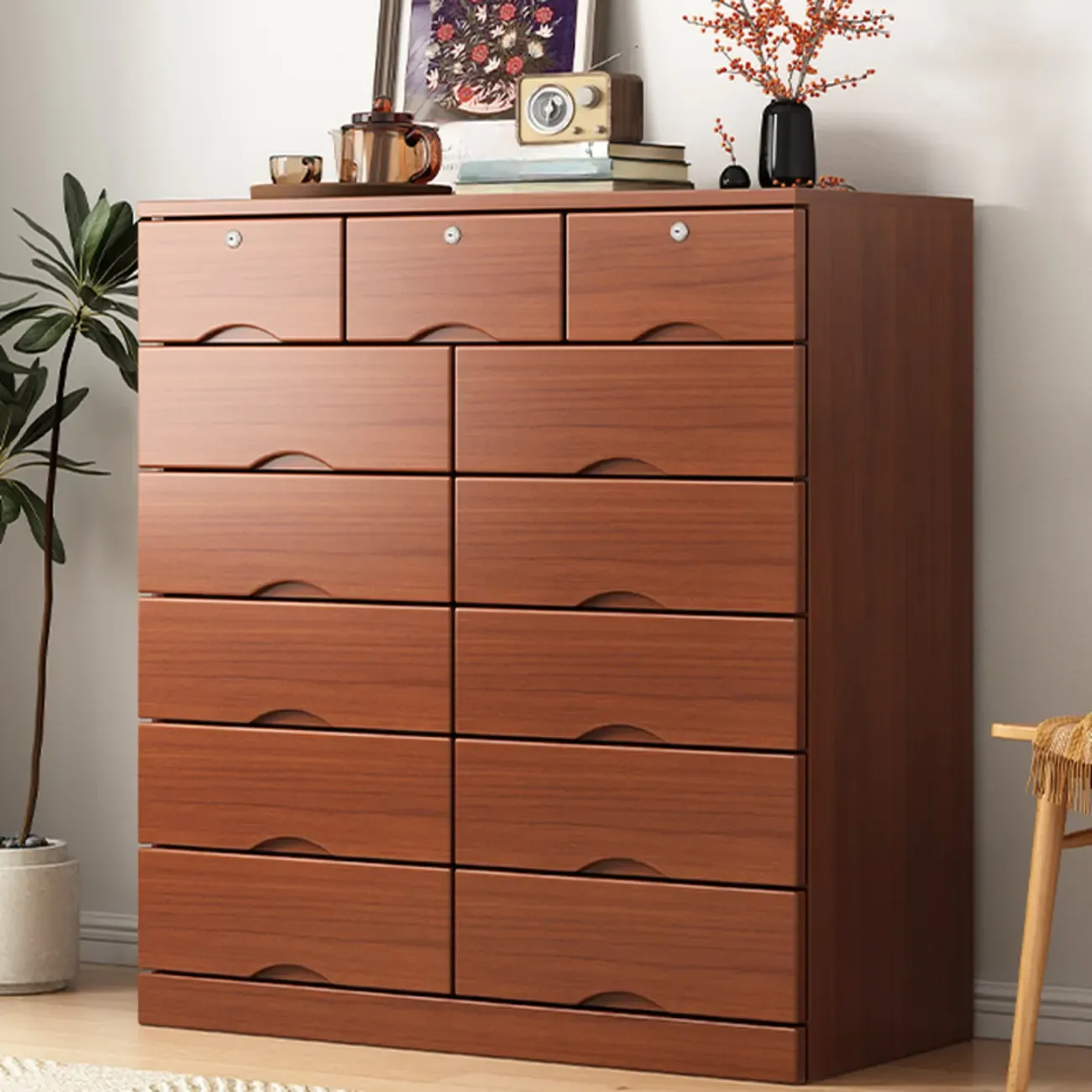 Modern Solid Wood Dressers with 7-Drawers for Living Room Image - 39
