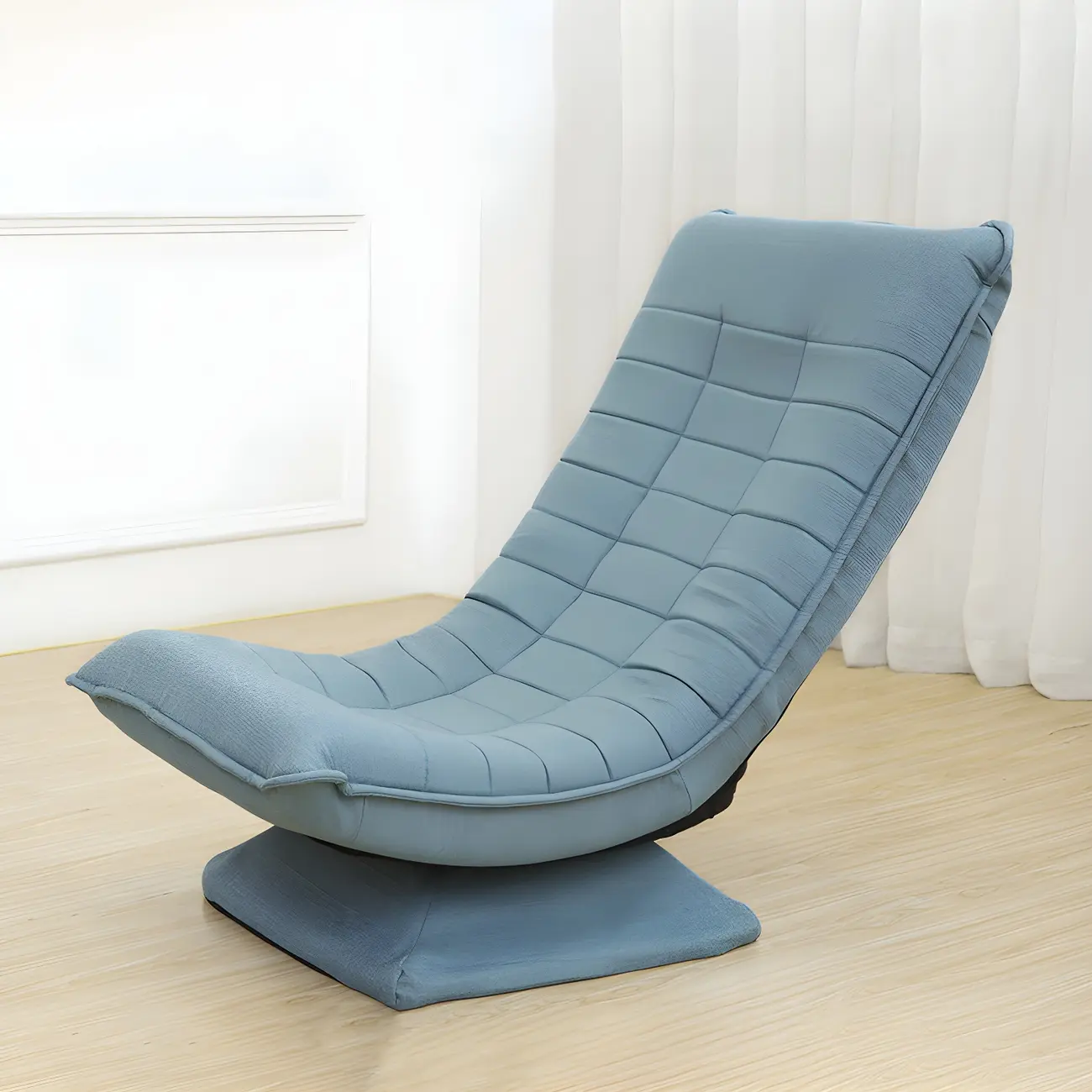 Modern Upholstery Swivel Recliner Chair in Red Image - 2 | homeyfad