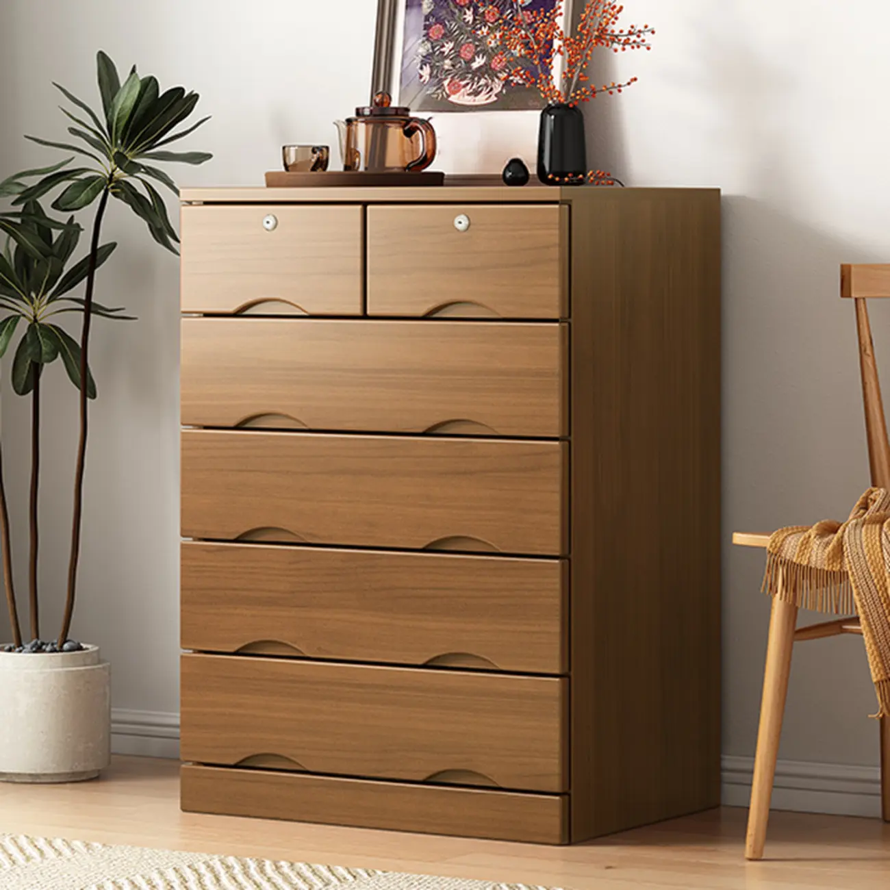 Modern Solid Wood Dressers with 7-Drawers for Living Room Image - 41 | homeyfad