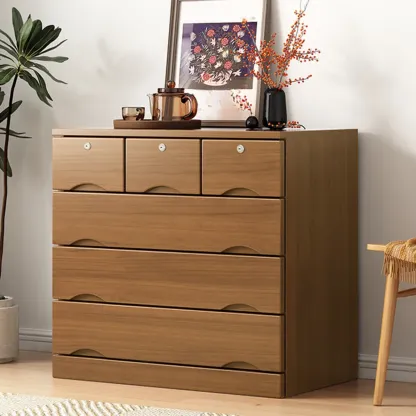 Modern Solid Wood Dressers with 7-Drawers for Living Room Image - 42