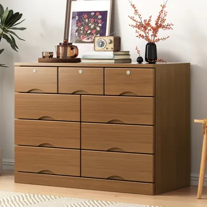 Modern Solid Wood Dressers with 7-Drawers for Living Room Image - 45