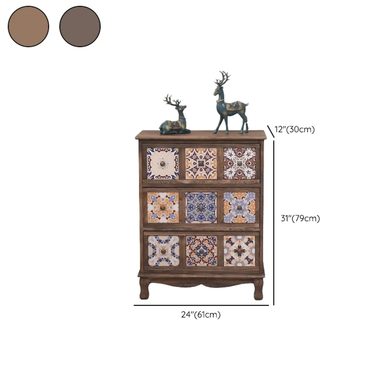 Mid-Century Vintage Cabinet with Drawers-Unique Pattern  Image - 24 | homeyfad