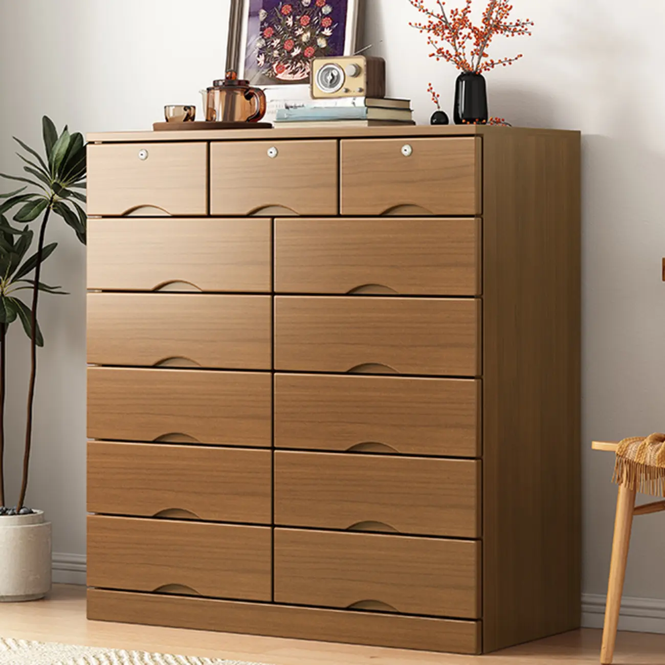 Modern Solid Wood Dressers with 7-Drawers for Living Room Image - 47 | homeyfad