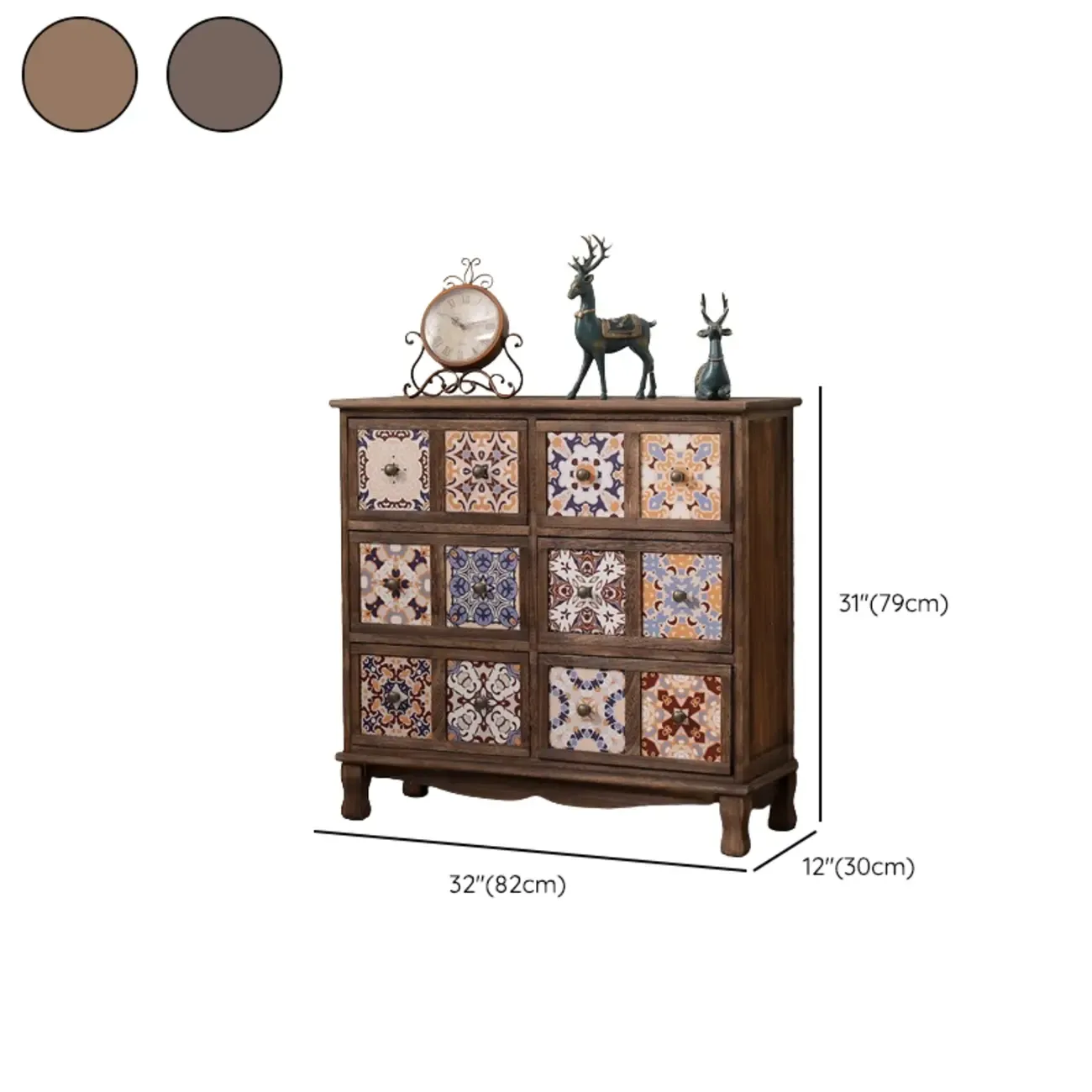 Mid-Century Vintage Cabinet with Drawers-Unique Pattern  Image - 26