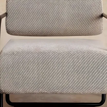 Industrial Leather/Velvet Accent Chair with Metal Frame Image - 10