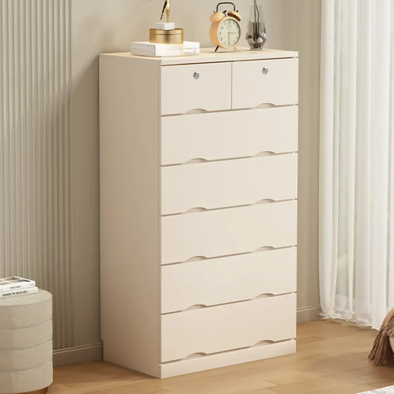 Modern Solid Wood Dressers with 7-Drawers for Living Room Image - 51