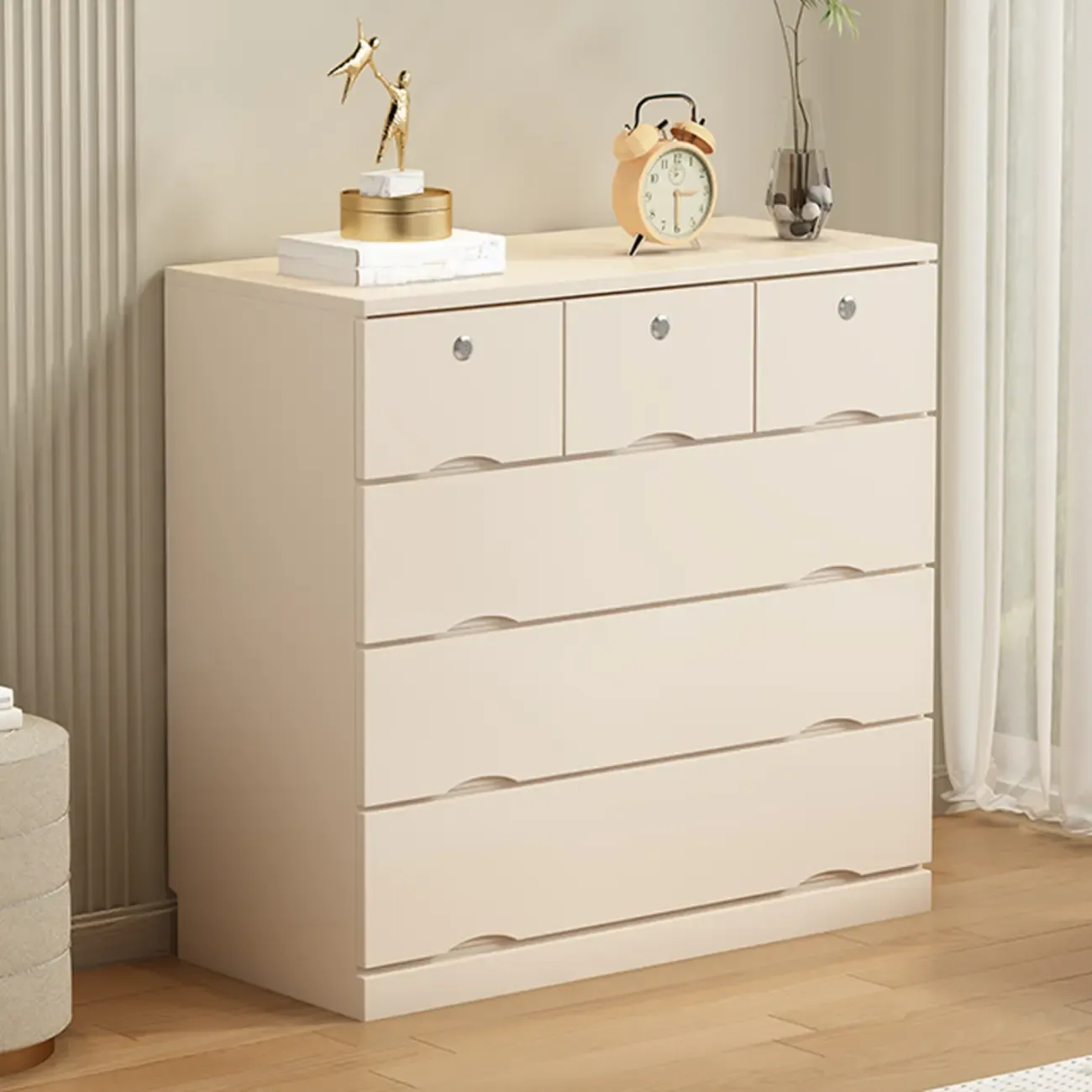 Modern Solid Wood Dressers with 7-Drawers for Living Room Image - 52