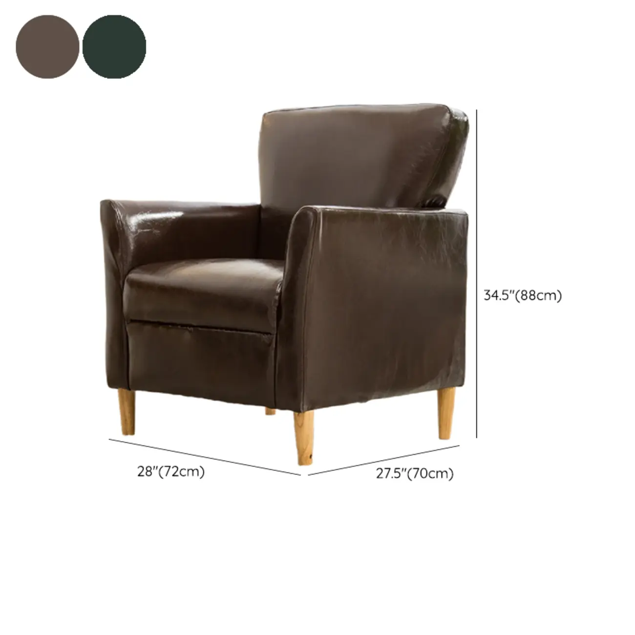 Modern Brown Linen Armchair for Living Room #size | homeyfad