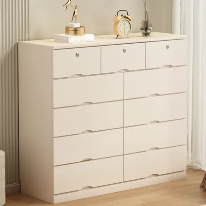 Modern Solid Wood Dressers with 7-Drawers for Living Room Image - 55