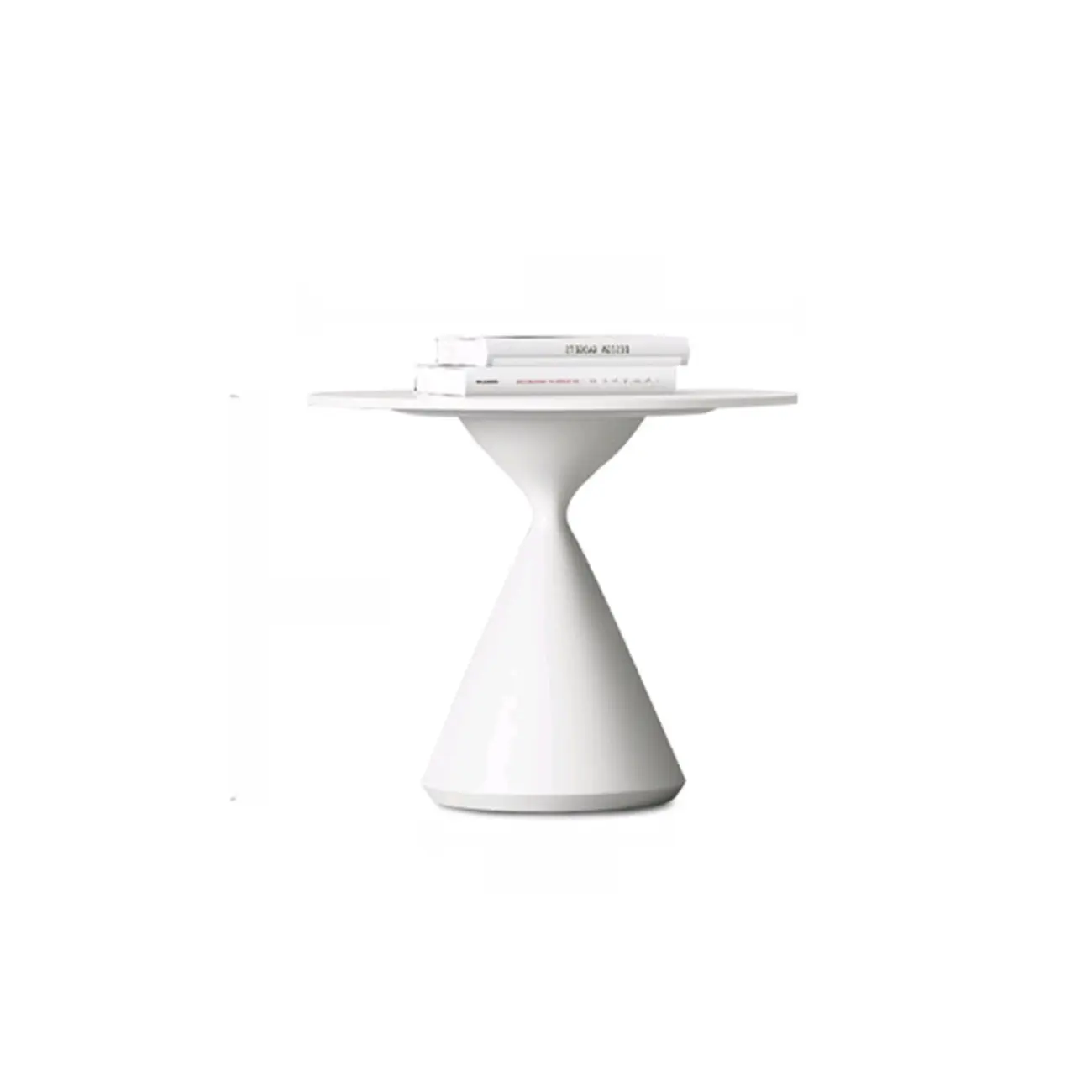 White Round Nesting Coffee Table with Modern Simple Style Image - 11 | homeyfad
