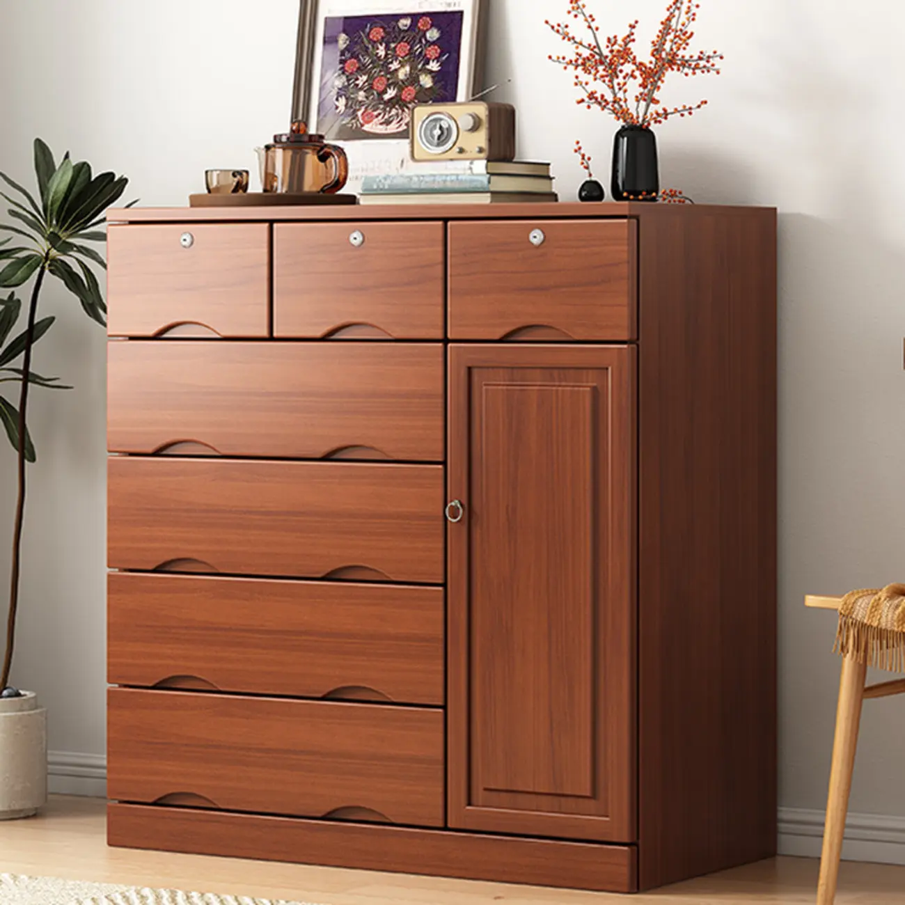 Modern Solid Wood Dressers with 7-Drawers for Living Room Image - 60 | homeyfad