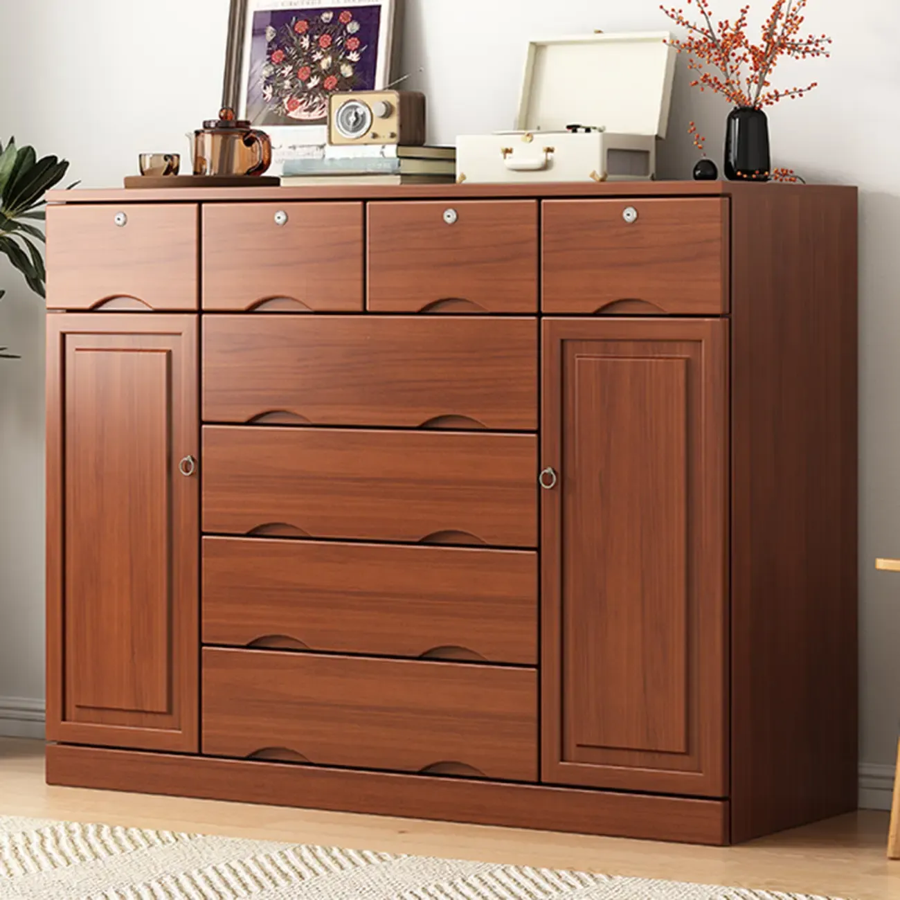 Modern Solid Wood Dressers with 7-Drawers for Living Room Image - 61