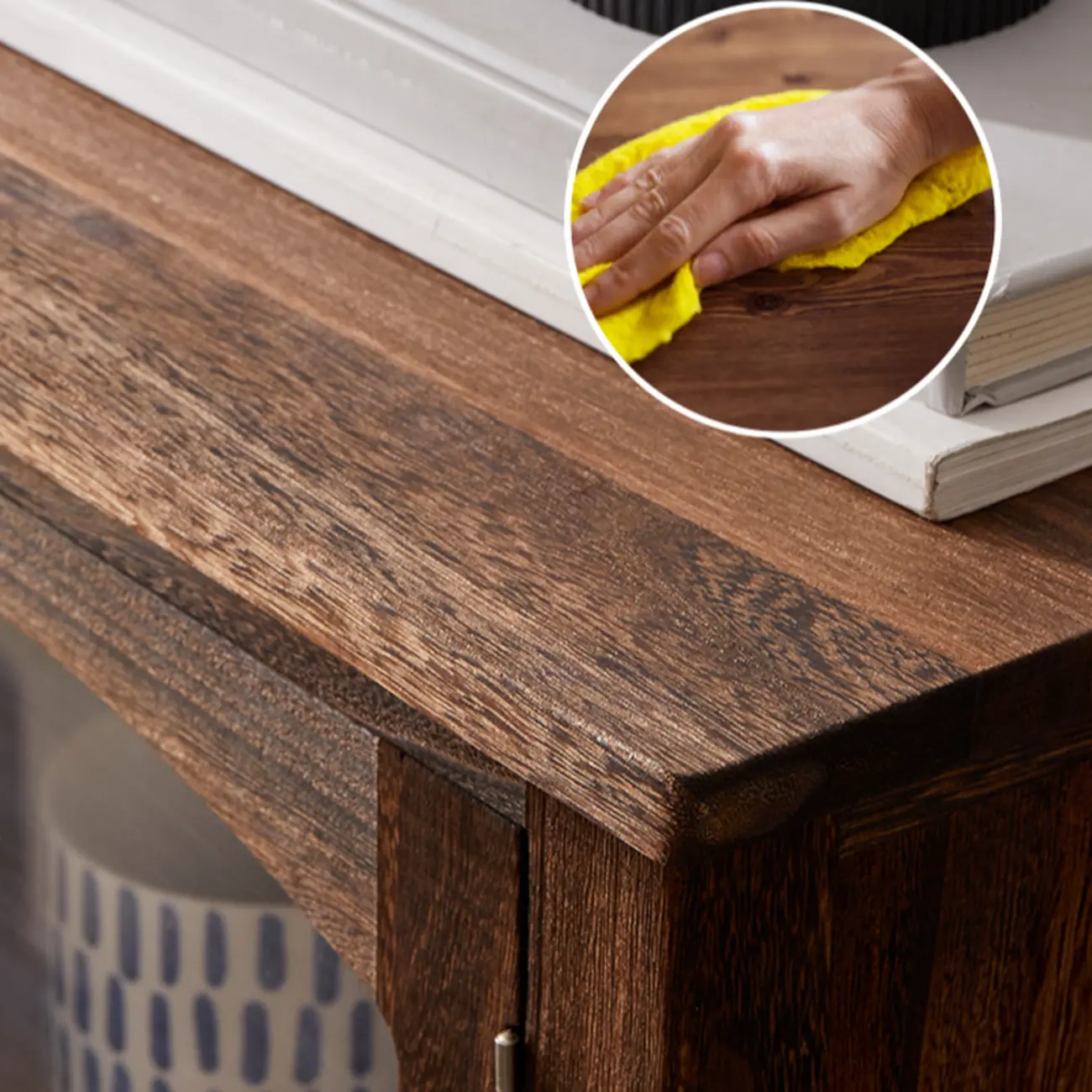 Vintage Wooden Storage Cabinet with Elegant Design Image - 4 | homeyfad