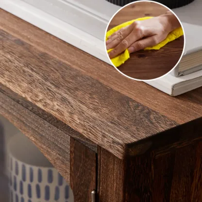 Vintage Wooden Storage Cabinet with Elegant Design Image - 4