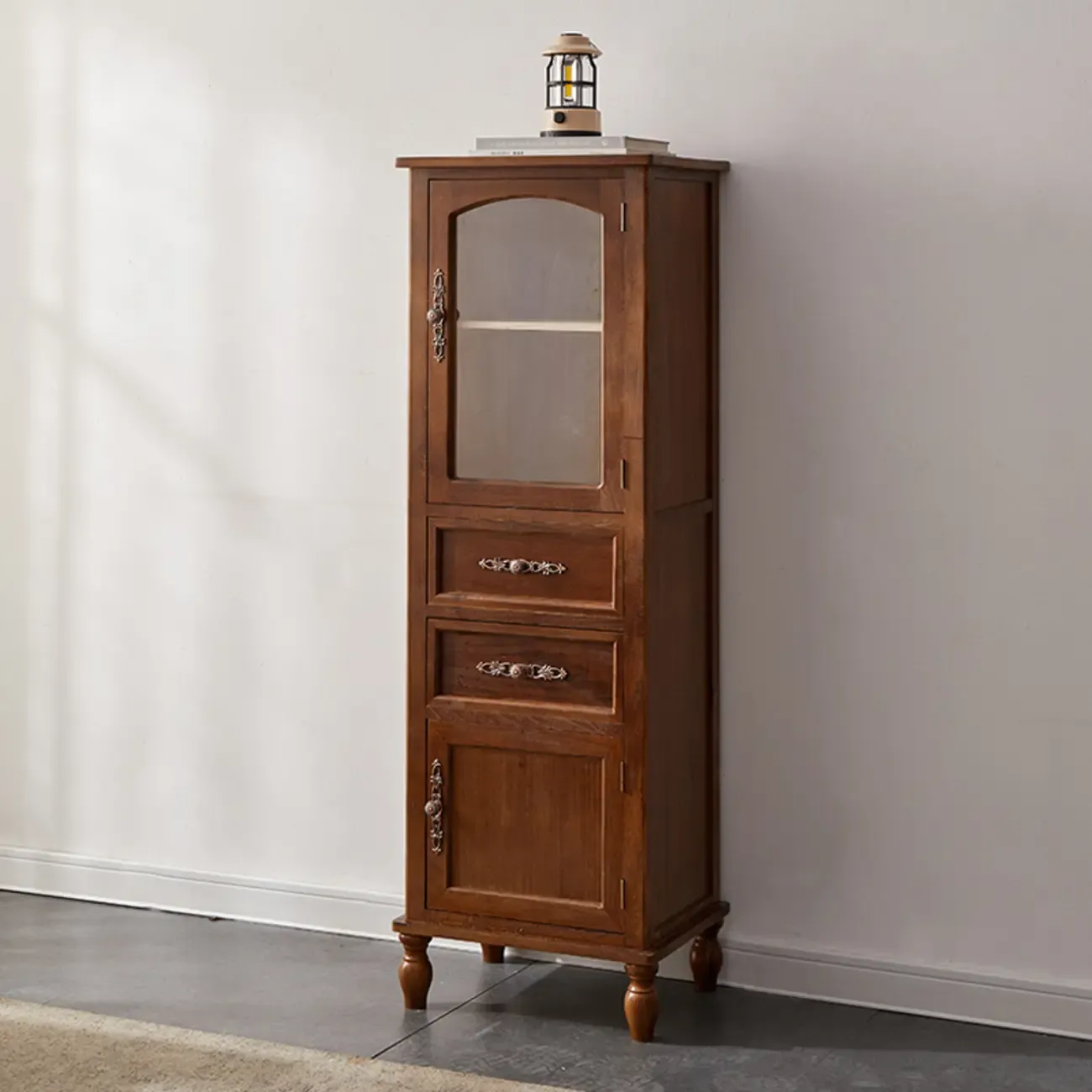 Vintage Wooden Storage Cabinet with Elegant Design Image - 8