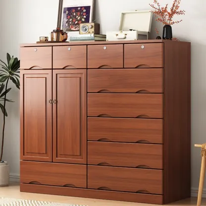 Modern Solid Wood Dressers with 7-Drawers for Living Room Image - 65