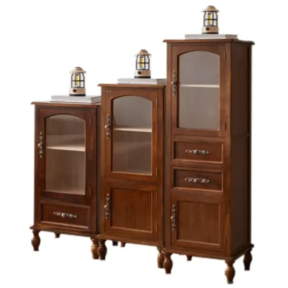 Vintage Wooden Storage Cabinet with Elegant Design Image - 9