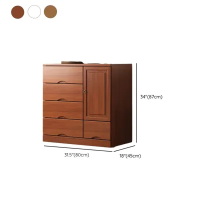 Modern Solid Wood Dressers with 7-Drawers for Living Room Image - 67