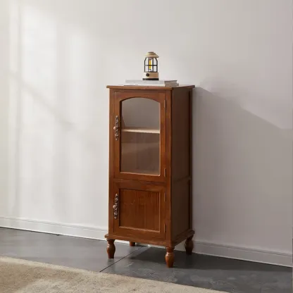 Vintage Wooden Storage Cabinet with Elegant Design Image - 12