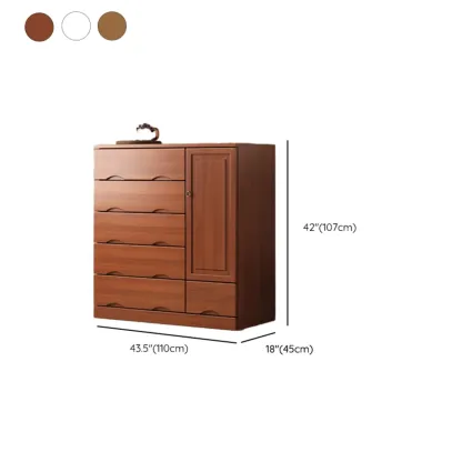 Modern Solid Wood Dressers with 7-Drawers for Living Room Image - 70