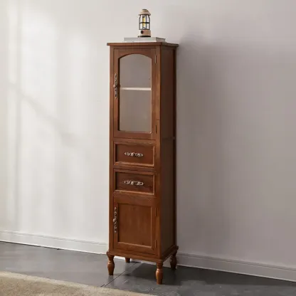 Vintage Wooden Storage Cabinet with Elegant Design Image - 15