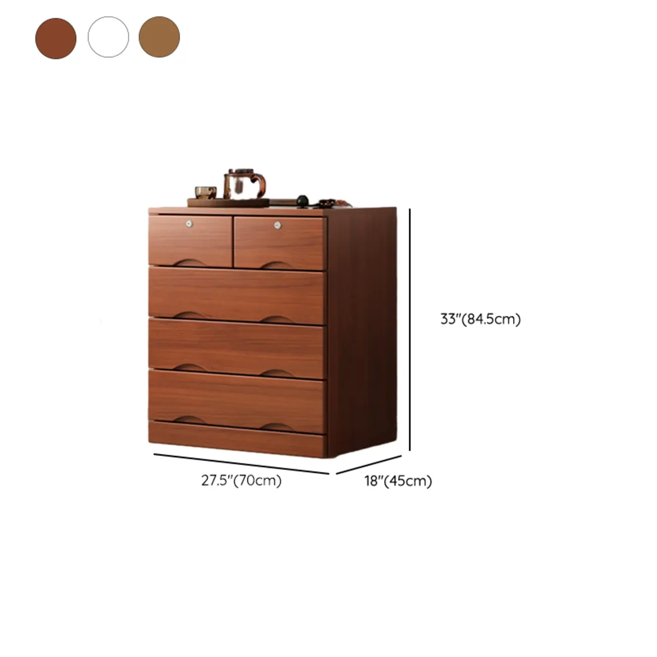 Modern Solid Wood Dressers with 7-Drawers for Living Room Image - 73 | homeyfad