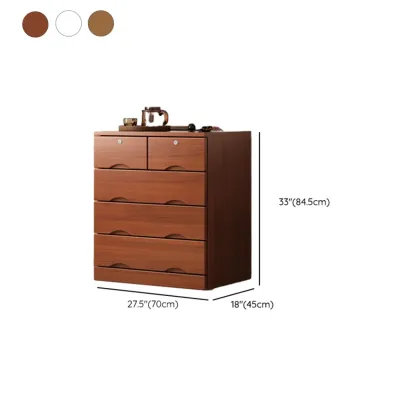 Modern Solid Wood Dressers with 7-Drawers for Living Room Image - 73