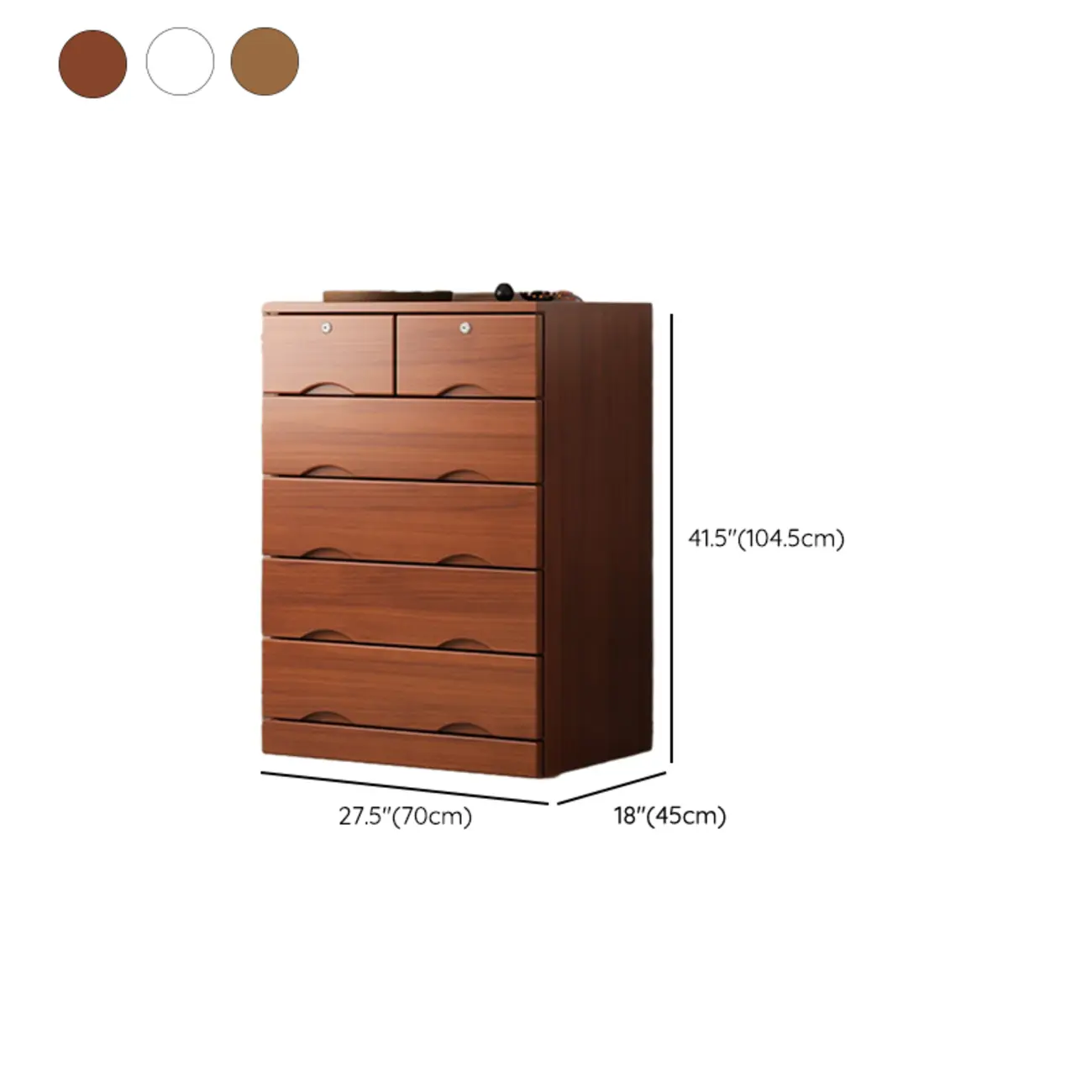 Modern Solid Wood Dressers with 7-Drawers for Living Room Image - 75 | homeyfad