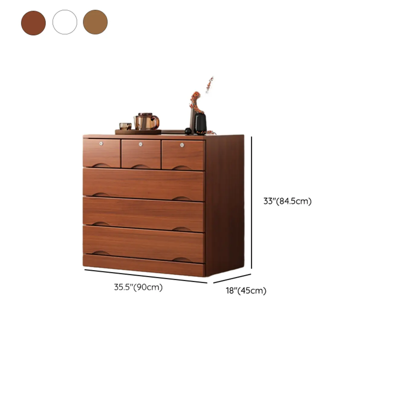 Modern Solid Wood Dressers with 7-Drawers for Living Room Image - 76 | homeyfad