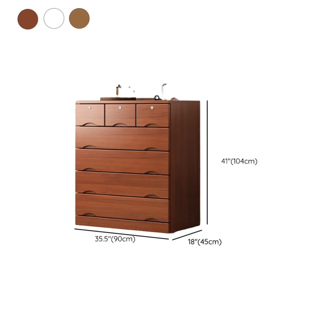 Modern Solid Wood Dressers with 7-Drawers for Living Room Image - 78 | homeyfad