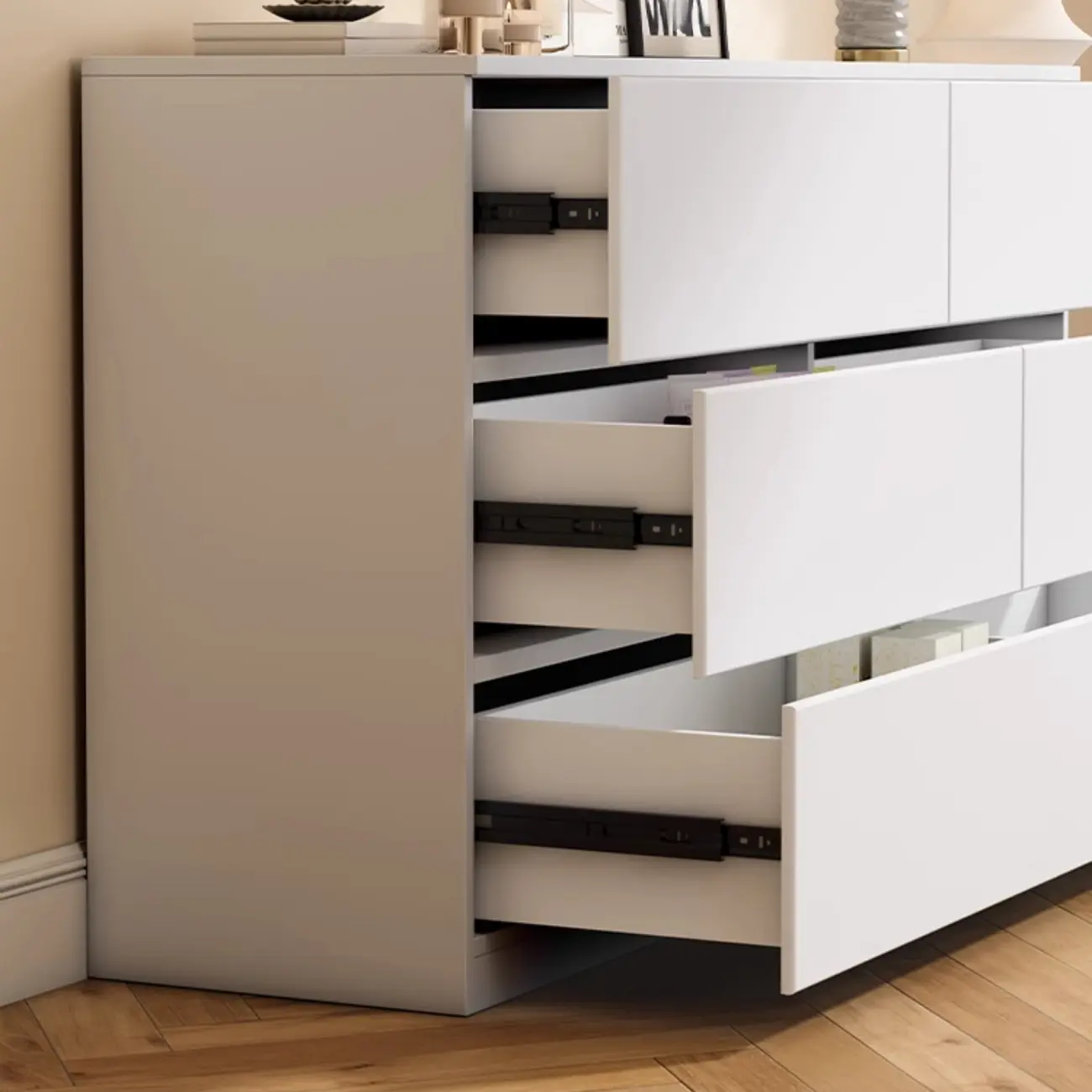 4 Tiers/3 Tiers/5 Tiers Cube Console Dresser/Lingerie Chest for Entry in a Scandinavian Style Image - 13 | homeyfad