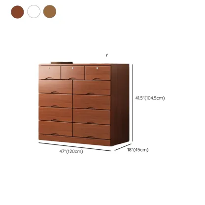 Modern Solid Wood Dressers with 7-Drawers for Living Room Image - 81